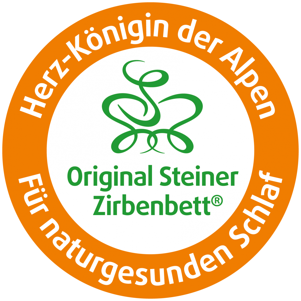 Siegel Original Steiner Zirbenbett - Herz-Königin der Alpen - für naturgesunden Schlaf
